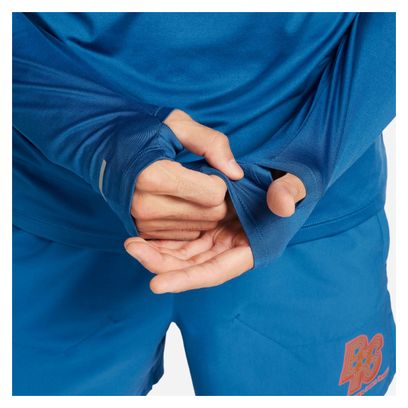 Haut 1/2 Zip Nike Element BRS Van Life Bleu Orange