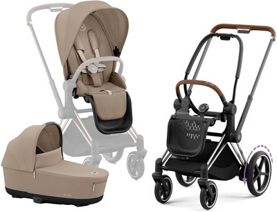 Cybex e-Priam Duovogn, Cozy Beige/Chrome Brown