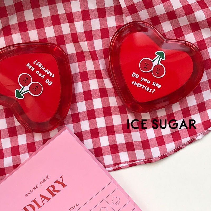 ICE SUGAR - Compacte, draagbare make-upspiegel in hartvorm
