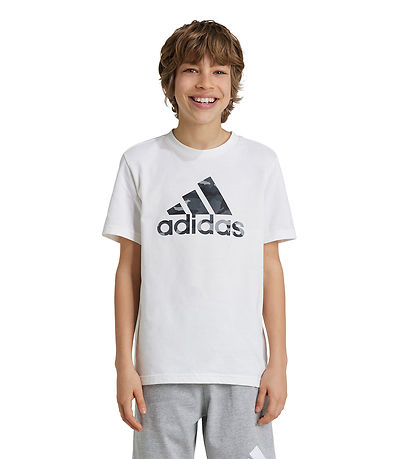adidas Performance T-shirt - Camo - Hvid
