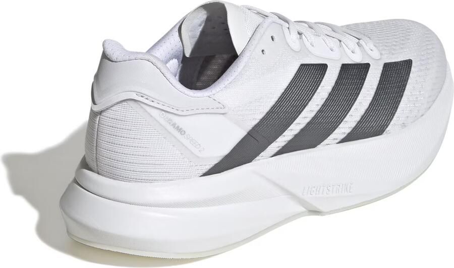 Adidas Performance Duramo Speed 2 hardloopschoenen wit grijs