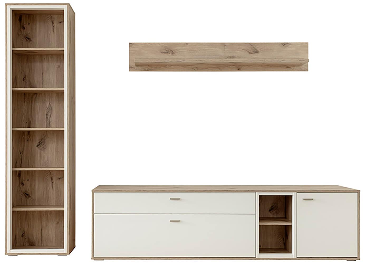 MCA furniture Wohnwand »SANTERNO« Komplett-Set, 3-teilg, 3 Stk. tlg.