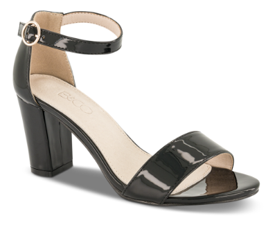 B&CO Damesandal med hæl Sort 4213101310