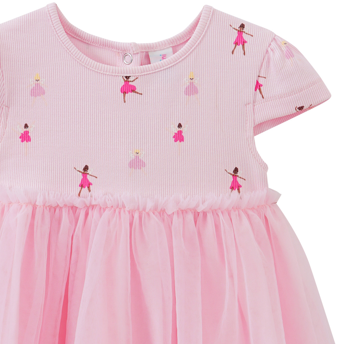 Topomini Baby Kleid mit Tüll rosa