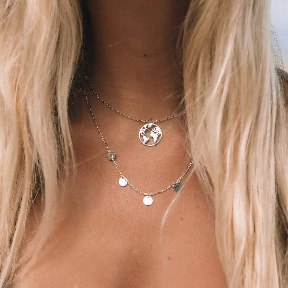 World Map Kette - PURELEI