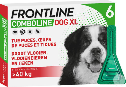 Frontline Combo Line Puces, Œufs De Puces Et Tiques Chien XL 6 Pipettes