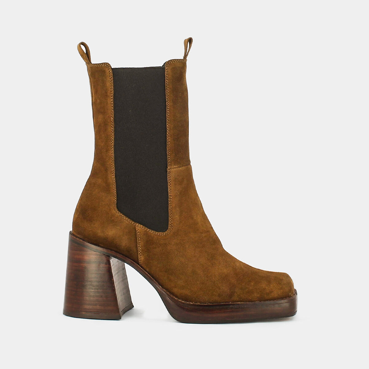 JONAK<br>Botas de salto com relevo, couro cru