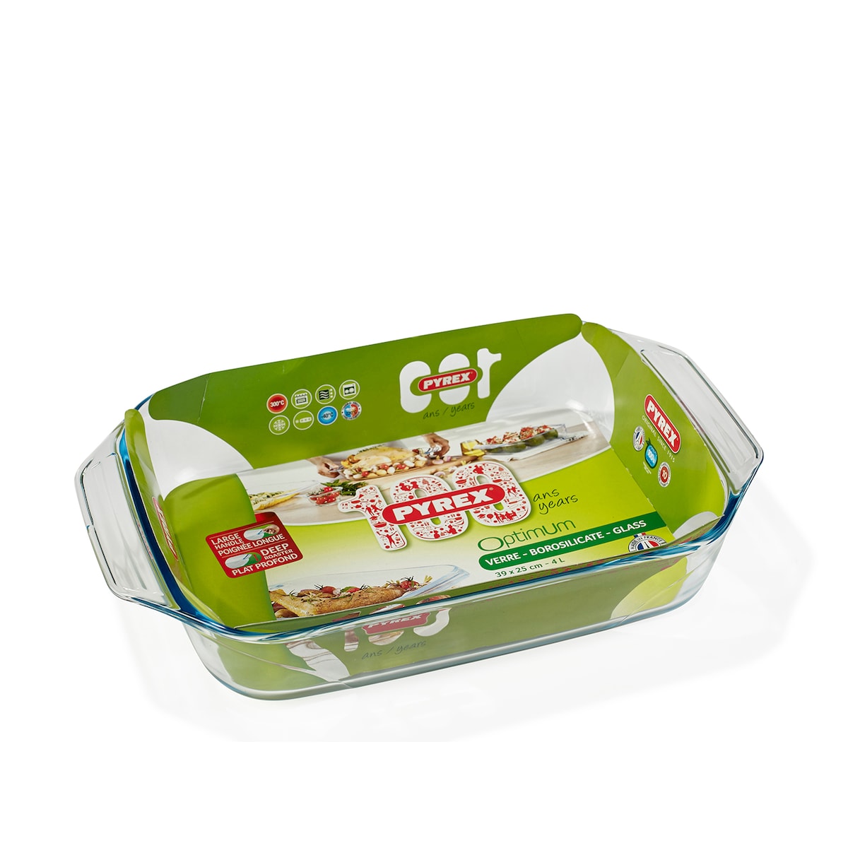 Pyrex Irresistible Fad 39 x 25 x 6 cm Klar