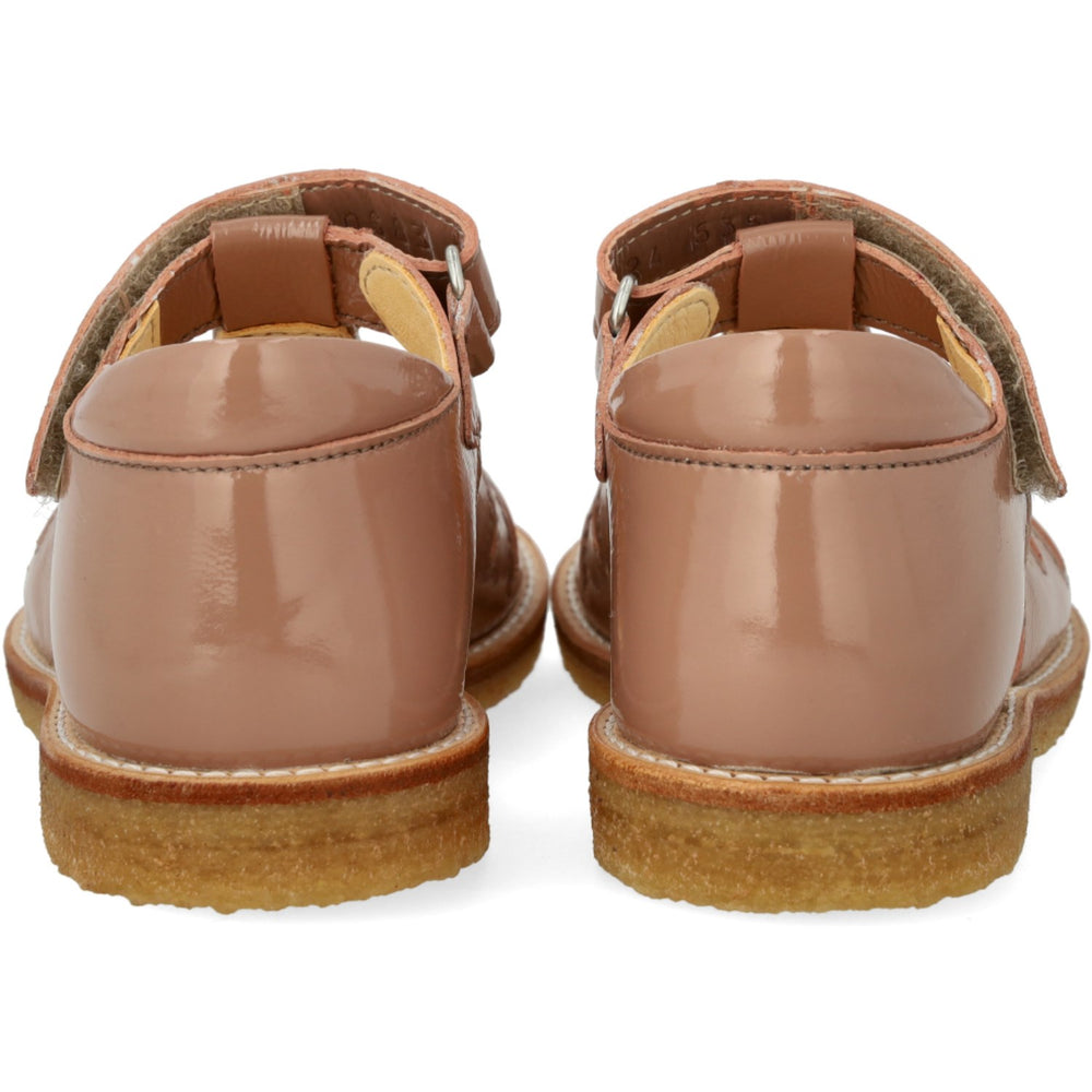 Køb Angulus Clay/Clay Glitter Sandal Med Dråbedetalje I Funklende Glitter