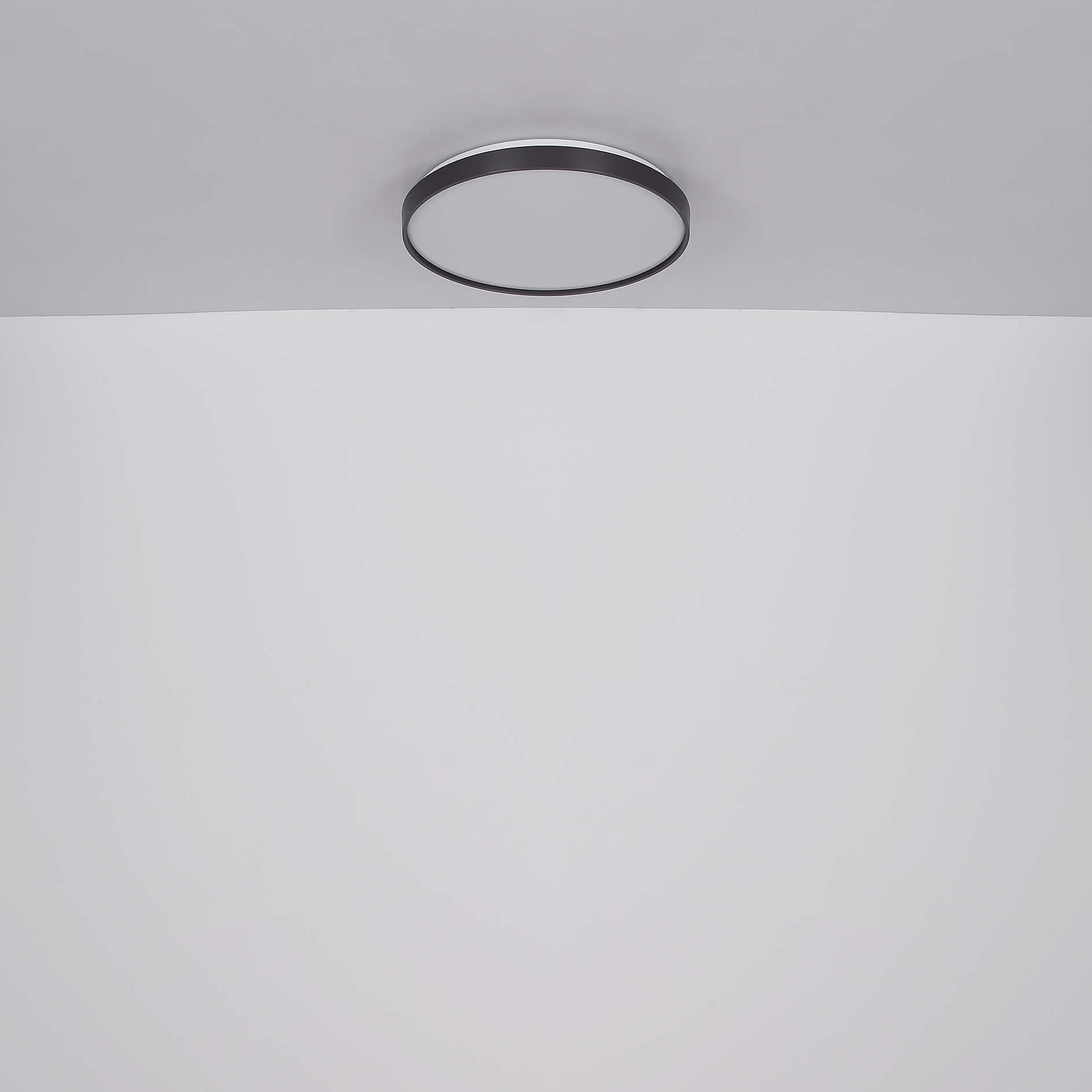 LED-Deckenleuchte - weiß - anthrazit - 48 cm