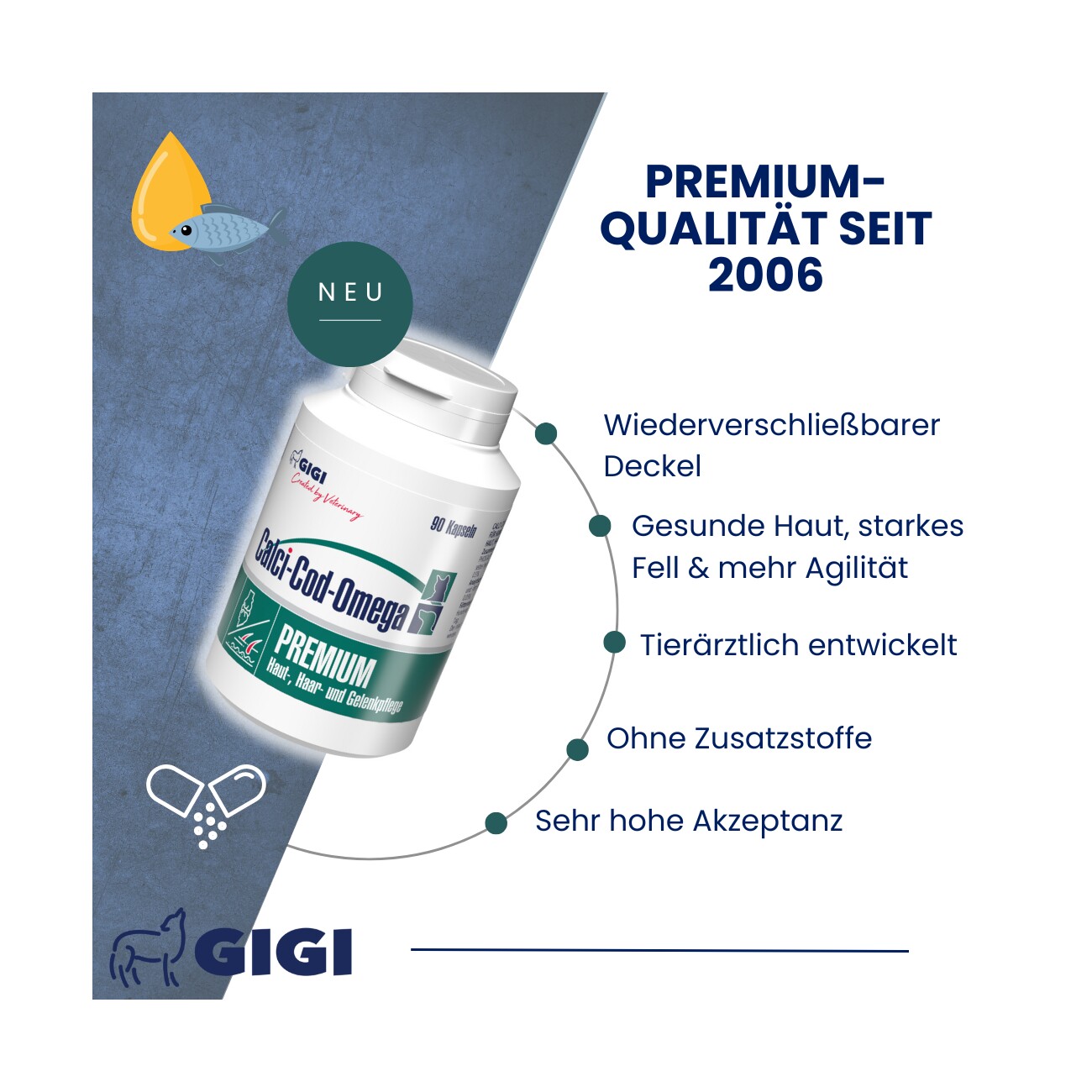 GIGI VET Calci-Cod-Omega 21 Stück