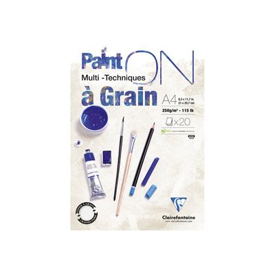 Clairefontaine Paint ON - bloc encollé - A4 - 20 feuilles