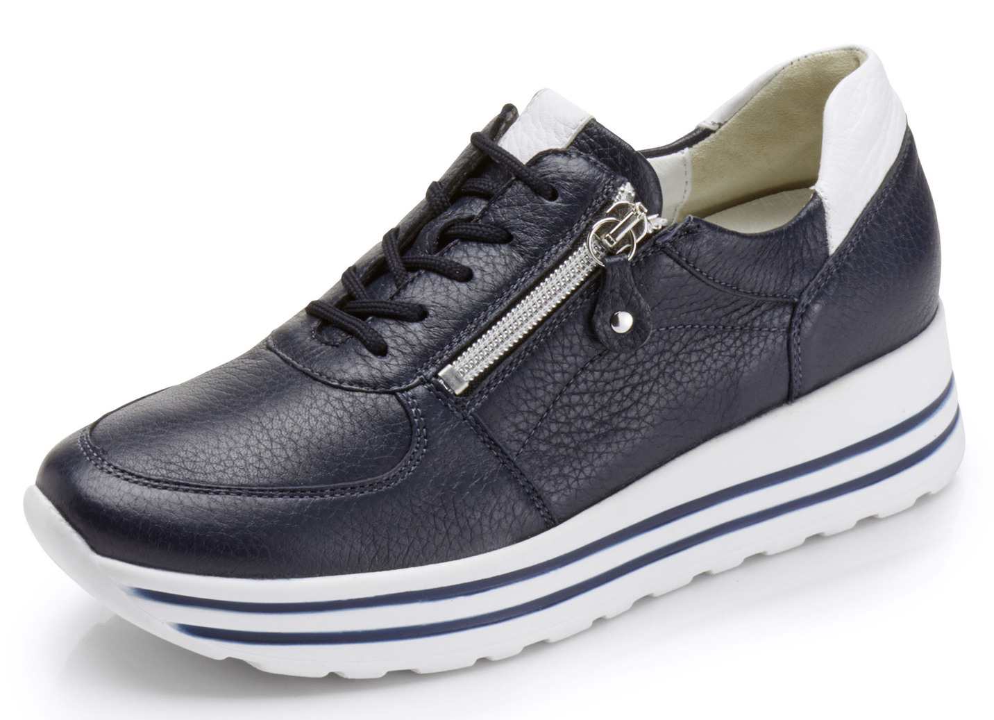 Waldläufer Sneaker aus weichem Hirsch-Nappaleder