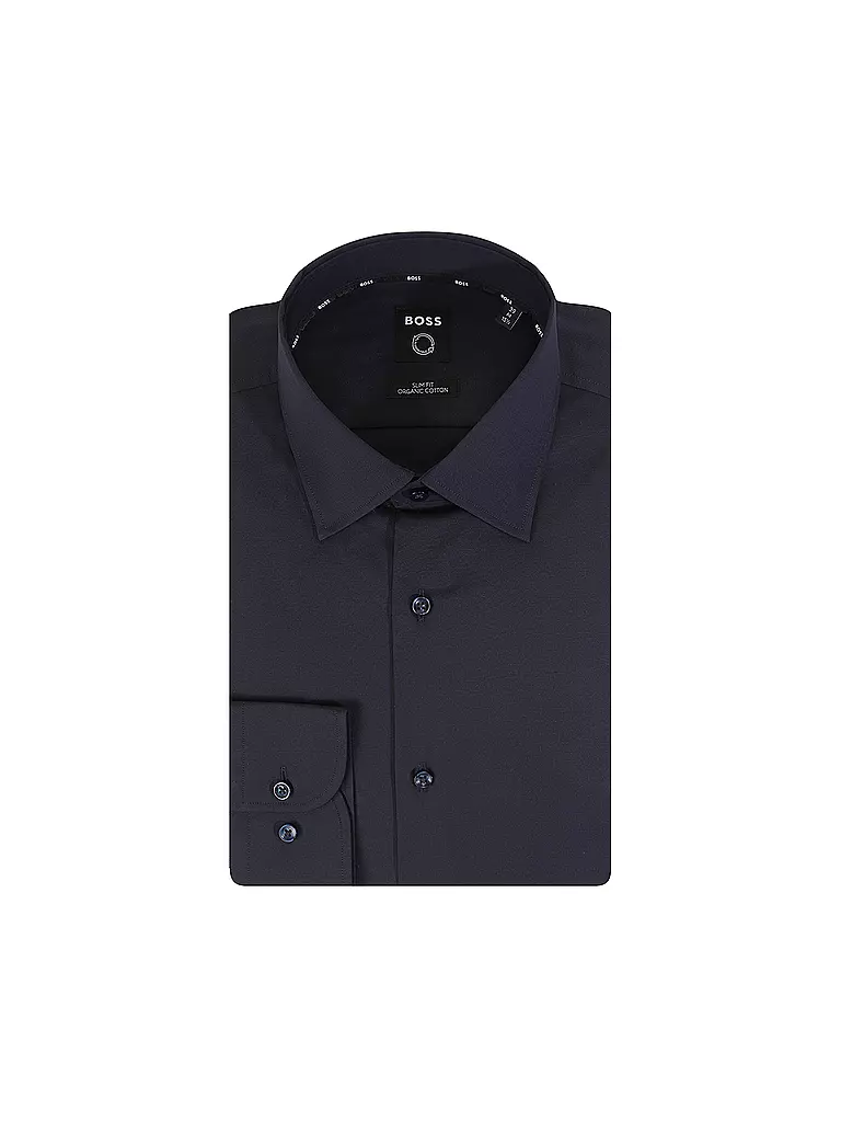 BOSS Hemd Slim Fit Hank blau