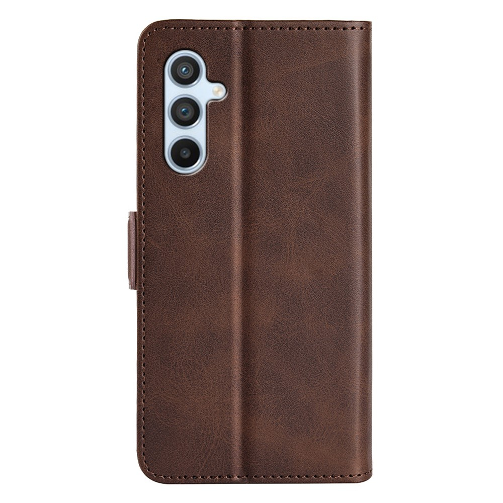 Samsung Galaxy A54 5G Vintage Leder Tasche Flip Cover Fashion Design - Braun