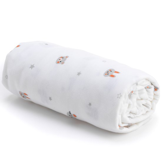 Drap housse imprimé   Copains        70 x 140 cm   de               Petit à petit