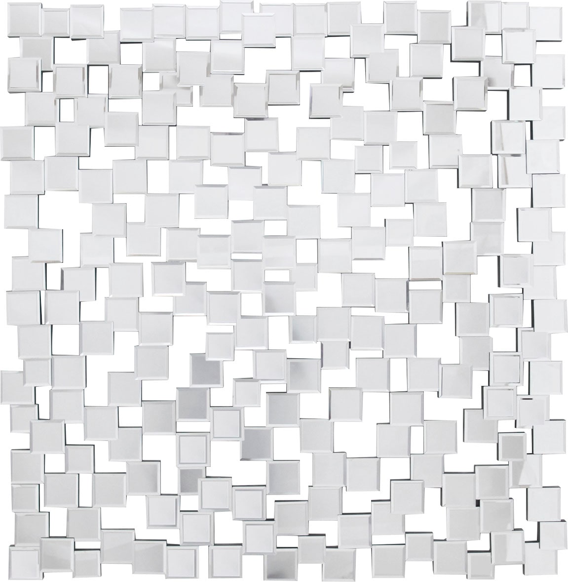 SalesFever Wandspiegel »Moneglia Design Spiegel für stilvolle Akzente« Spiegelglasquadraten in einzigartigem Mosaikdesign