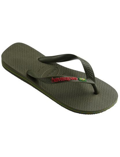 Brazil Logo Green Flip Flops