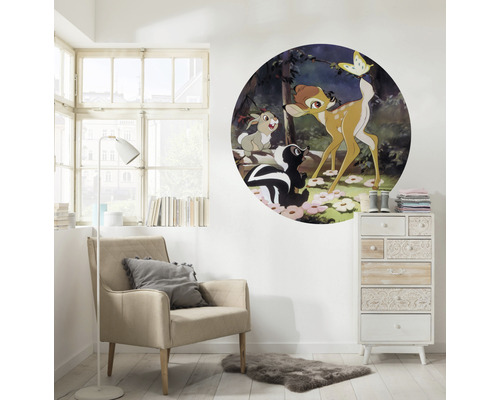 Zelfklevend fotobehang DD1-045 Dot Disney Bambi Butterfly Ø 125 cm