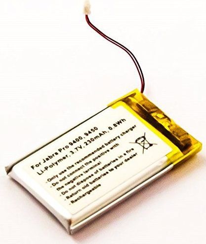 CoreParts - MicroBatterij - Accessoires voor Koptelefoons - 0,8Wh Li-Pol 3,7V 230mAh