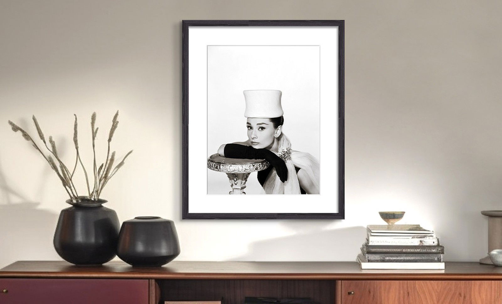 Audrey Hepburn Glamour Portrait in Tulle by Classic Collection I - Darlings - Small Limited Edition. 30x40.