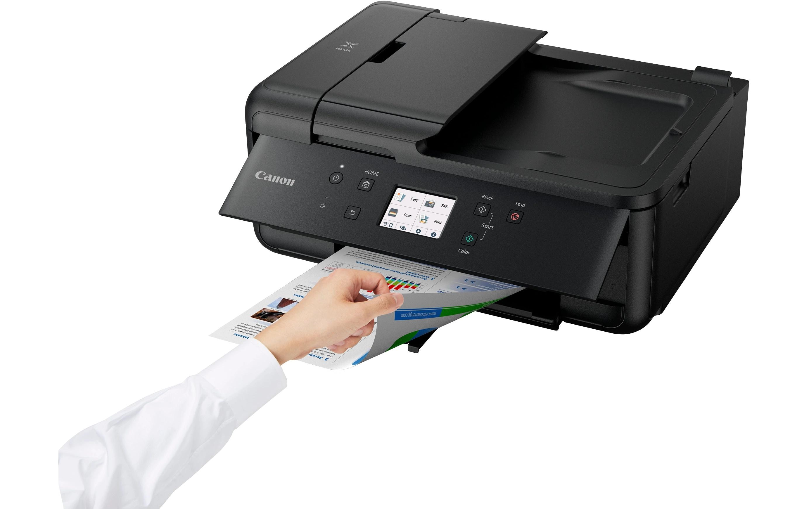 Multifunktionsdrucker PIXMA TR7650<br>4-in-1-Multifunktionssystem mit 5 separate Tintenpatronen