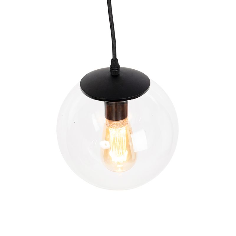Moderne hanglamp transparant 20 cm - Pallon