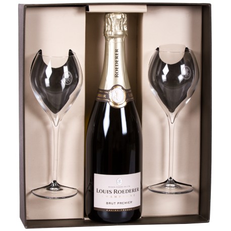 Champagne Roederer - Coffret Collection 244 et 2 Flûtes 0.75L