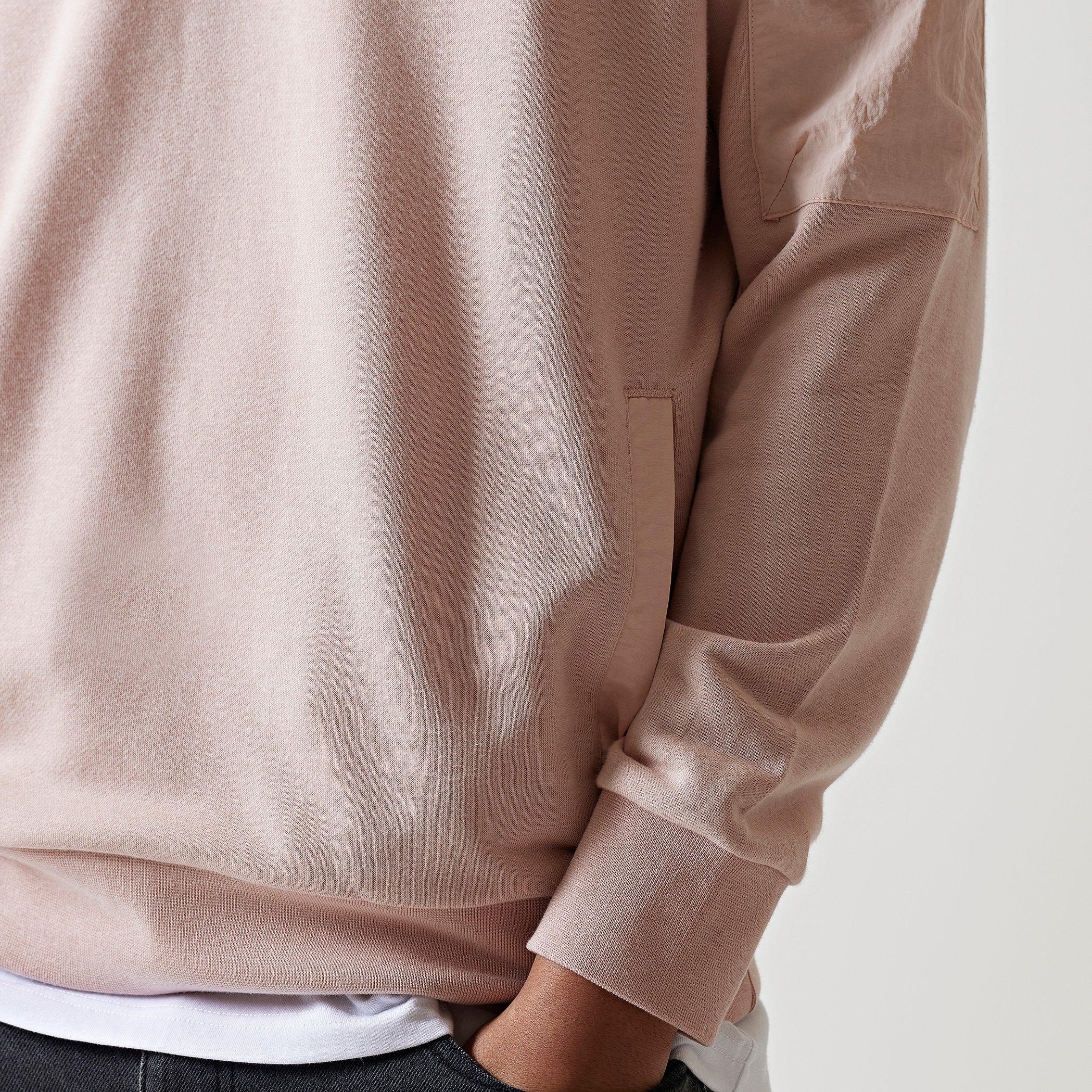 11 Degrees 11D Woven Pocket Hoodie - Putty Pink