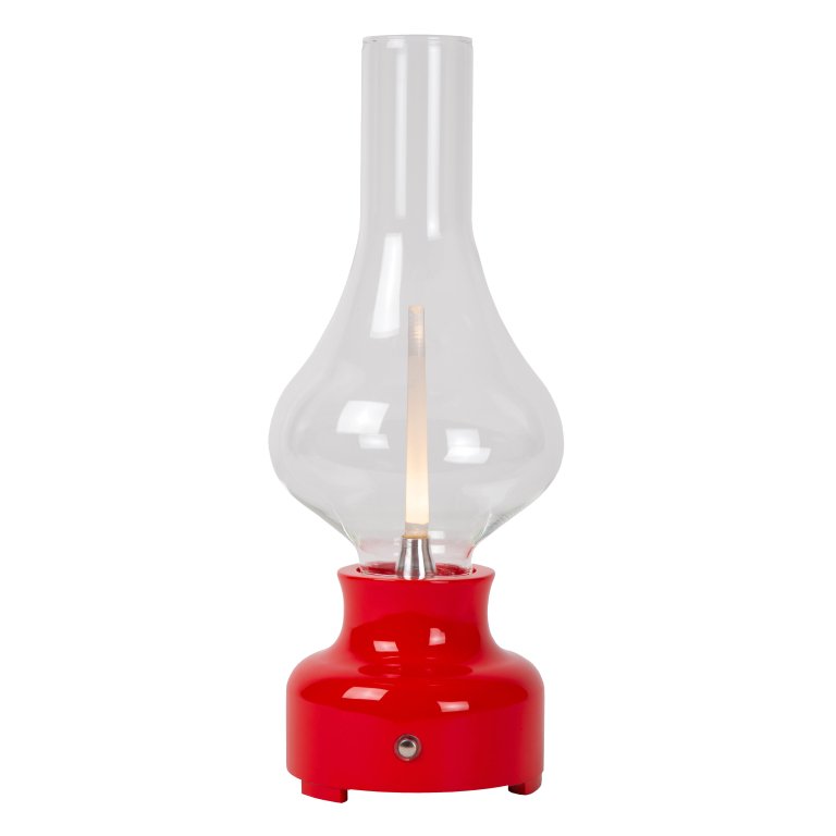 Lucide Jason tafellamp LED oplaadbaar rood
