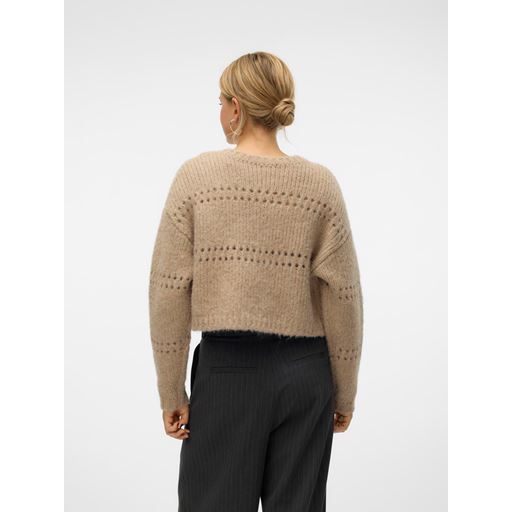 Vero Moda Adelina Short Cardigan, Silver Mink, XL