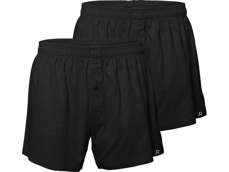 FLIZZER Unterhosen Boxer Der Alleskönner 2er Pack Schwarz, Herrenunterwäsche