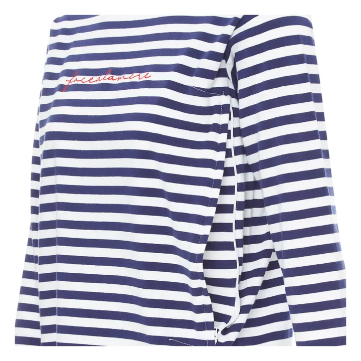 Tajinebanane T-Shirt d'allaitement Face à la mère | Bleu marine