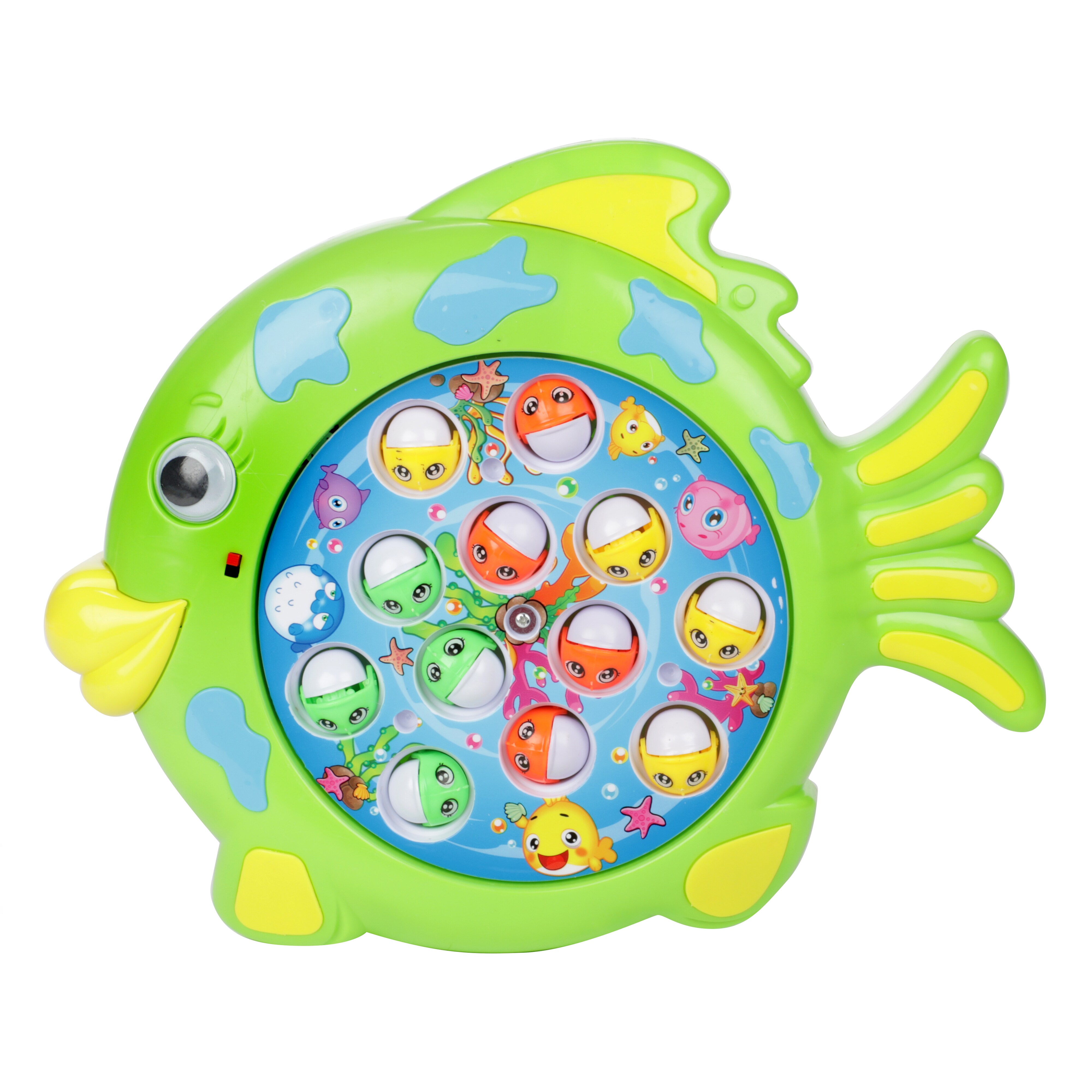 Toi-Toys 52245B - Angelspiel Drehscheibe - Fange den Fisch (mit Ton) Fische angeln Kinderspiel