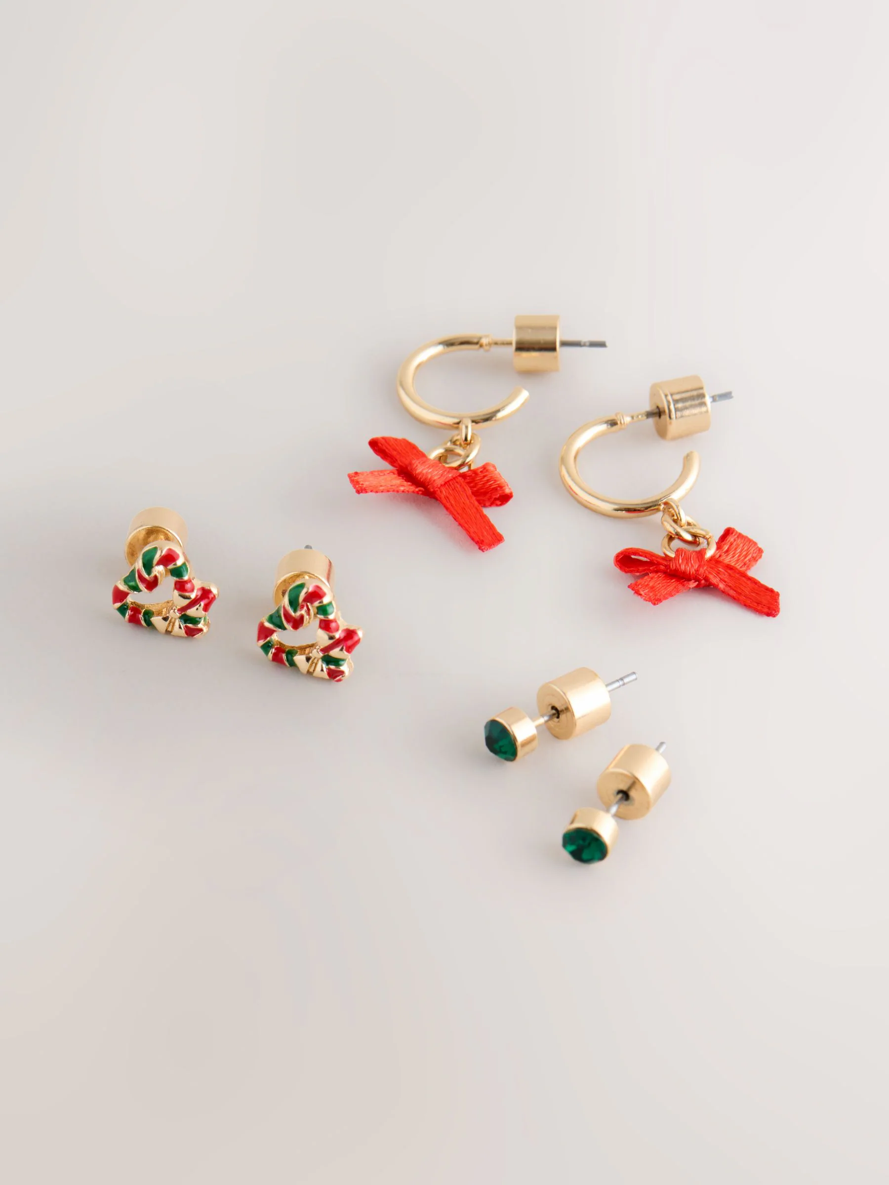 Goudkleurig - Kerstmis oorbellen set