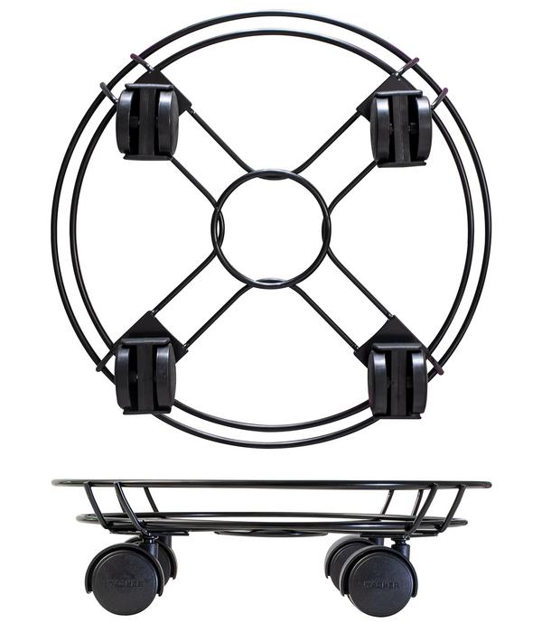 Wagner Pflanzenroller Draht, Ø 30 cm, schwarz