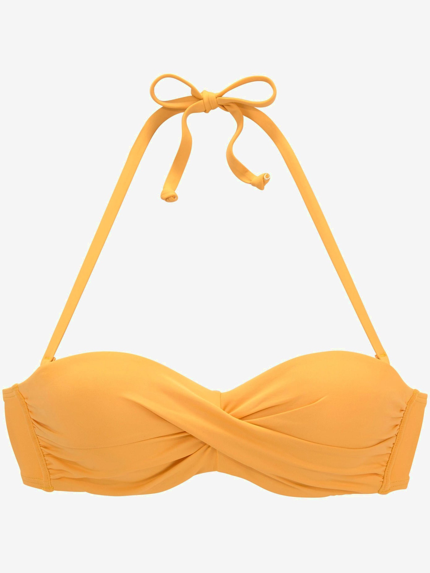 Haut de bikini bandeau à armatures coloris unis tendance