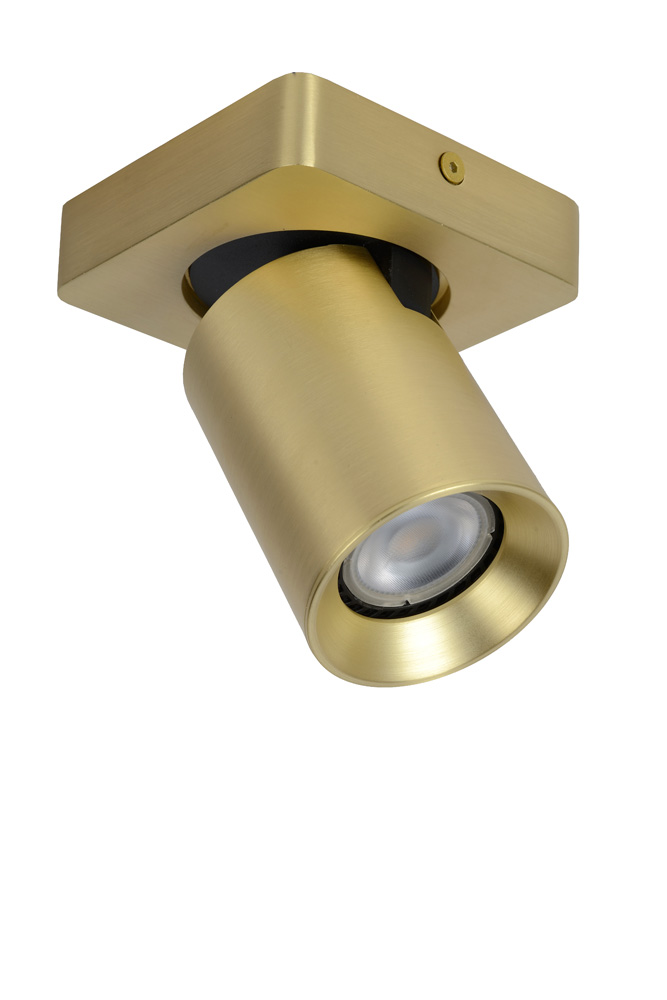 Lucide Nigel plafondlamp draaibaar 1x 5W goud mat