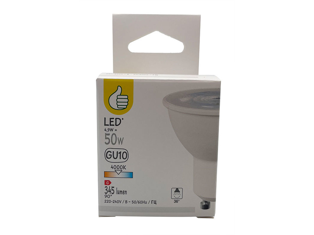 LÂMPADA LED POLEGAR GU10 50W LUZ BRANCA