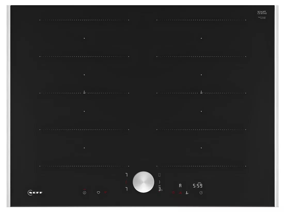 Neff Table de cuisson induction 71cm 4 feux 7400w noir - T67TTX4L0