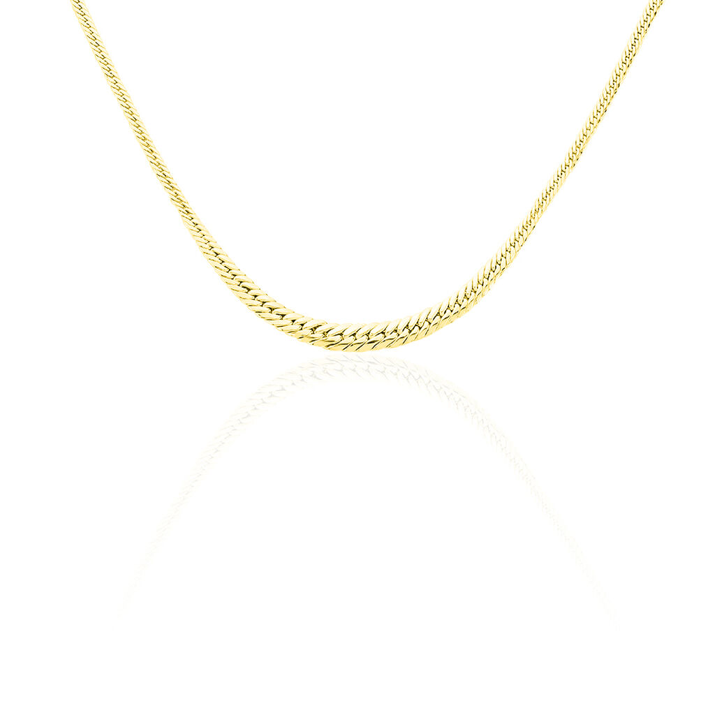 Collier Maille Anglaise Chute Or Jaune