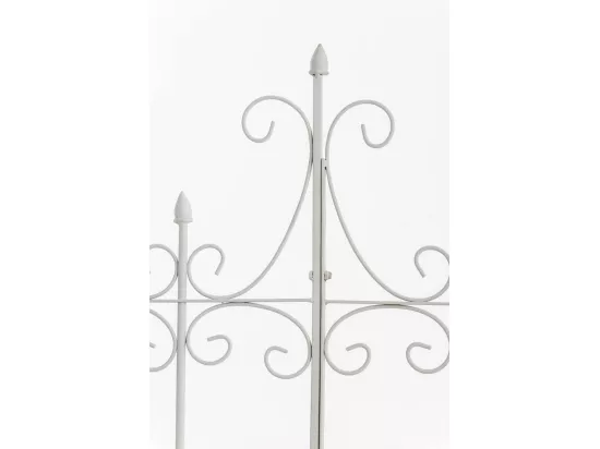Treillis de jardin support métal blanche 100 x 1.5 x 150 cm 10_0003883