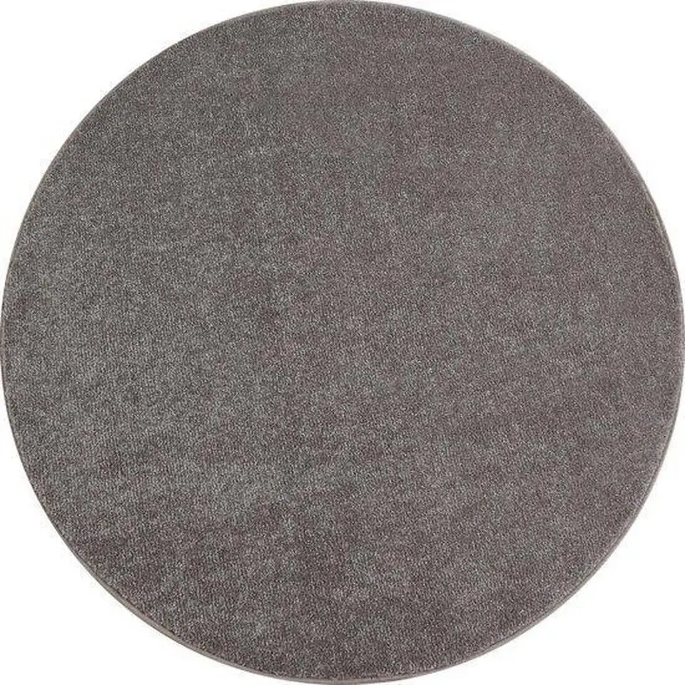 Basics Effen Rond Vloerkleed Beige Laagpolig - 200 CM ROND