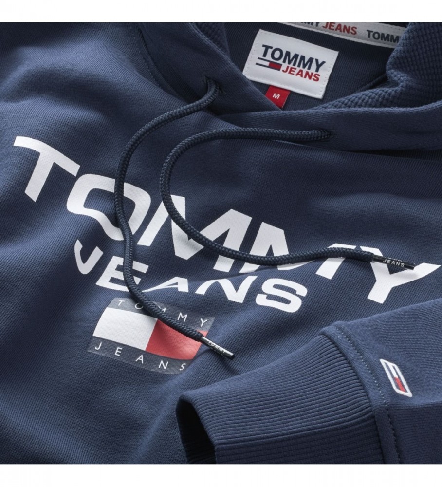 Moletom Tommy Jeans TJM Regular Entry, azul marinho