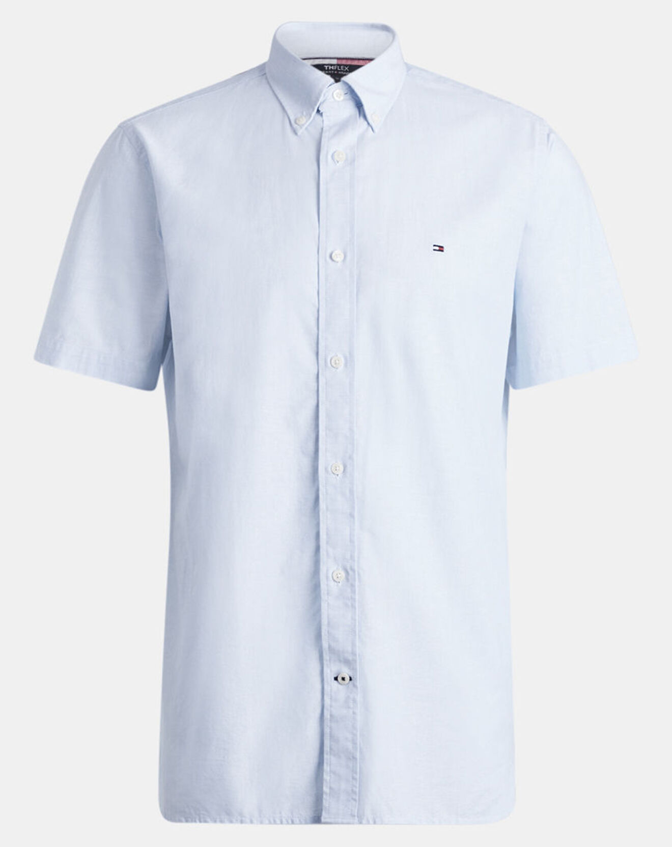 Tommy Hilfiger Chemise droite Flex rayée bleu clair