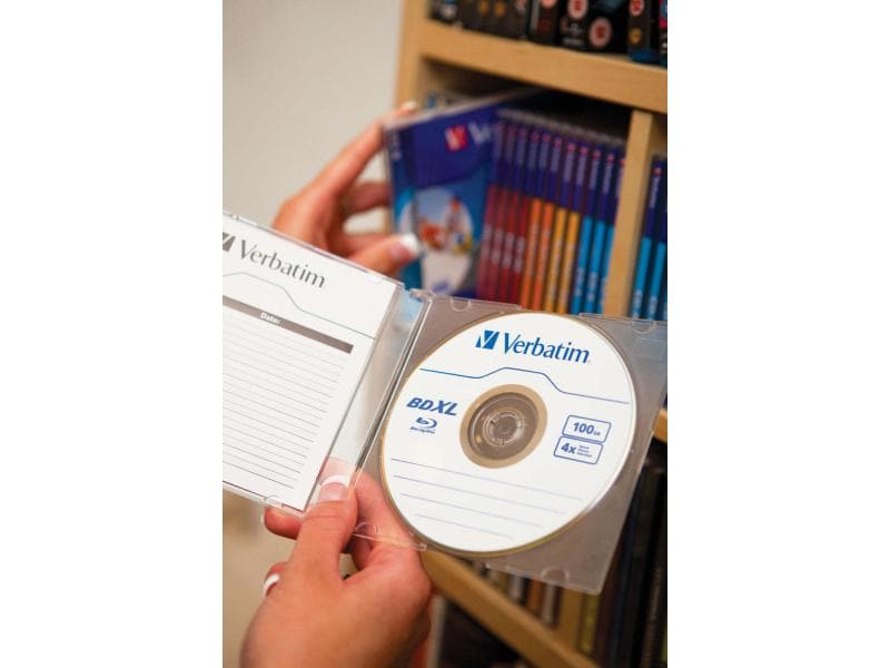 Verbatim BD-R 43789 100 GB, Jewelcase (5 Stück) Blu-Ray Disks mit hoher Kapazität im 5er Pack