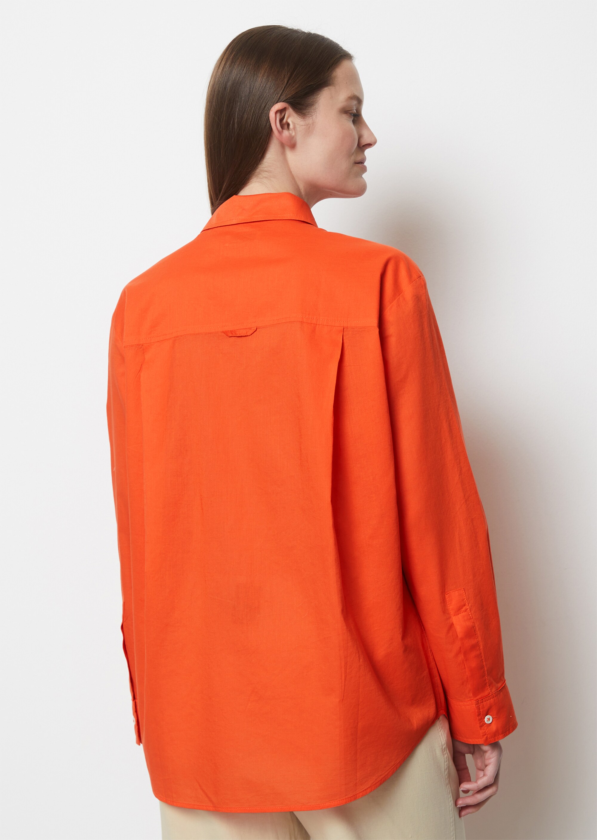 Langarm-Bluse regular aus Silky-Touch-Voile-Qualität