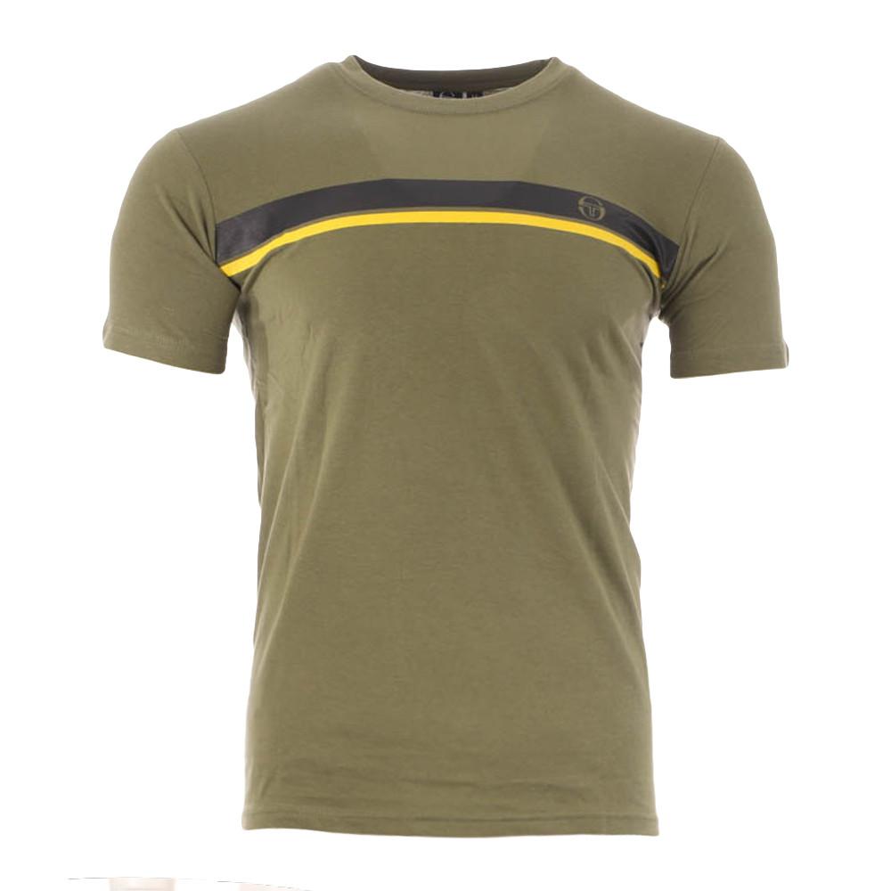 Sergio Tacchini T-shirt Kaki Homme Sergio Tacchini Stripe A