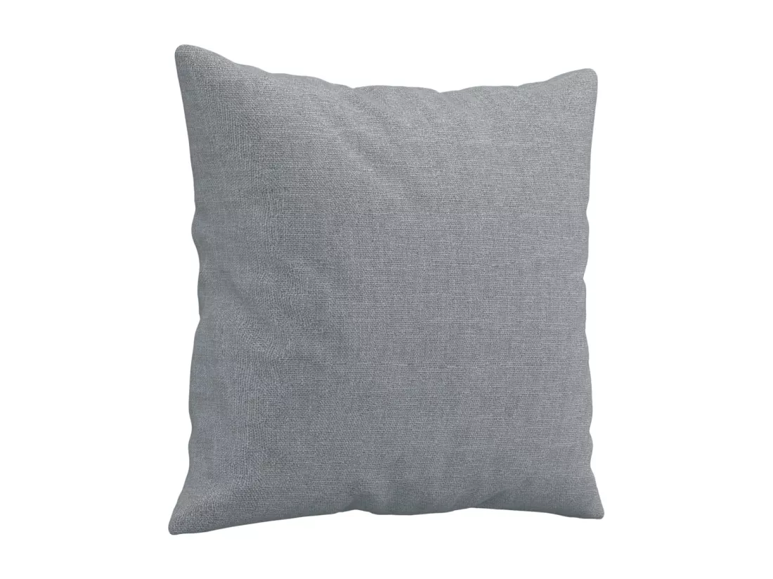 Ensemble de canapés 3 pcs coussins gris clair tissu