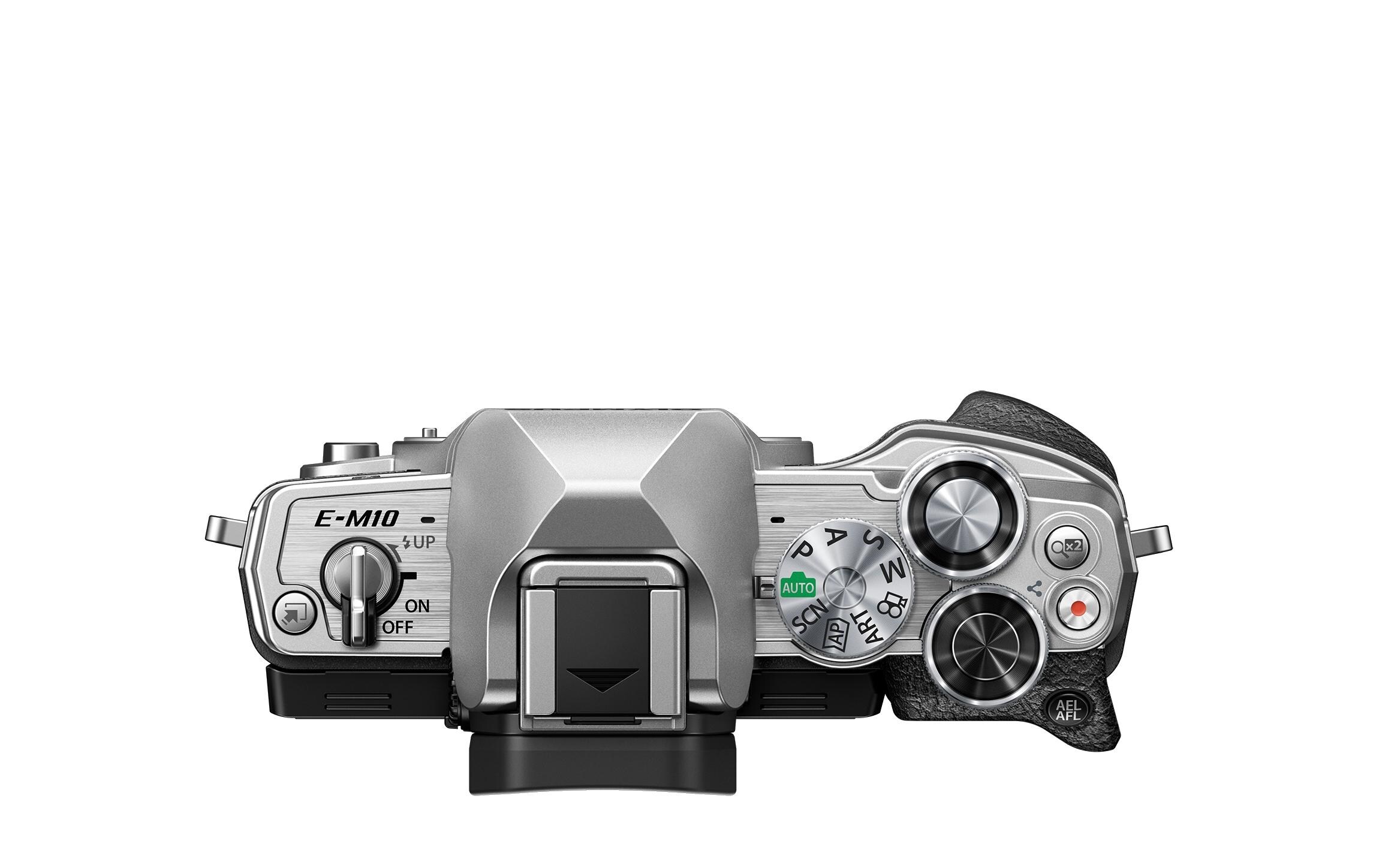 Fotokamera E-M10 Mark IV Body Silber<br>Kompakte Fotokamera mit Bildstabilisator und Sucher